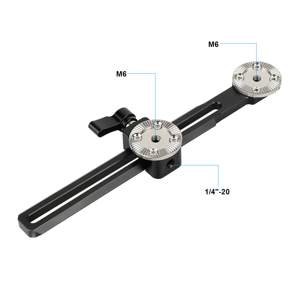 CAMVATE NATO Rail and Clamp Mount Kit with ARRI-Style Rosettes