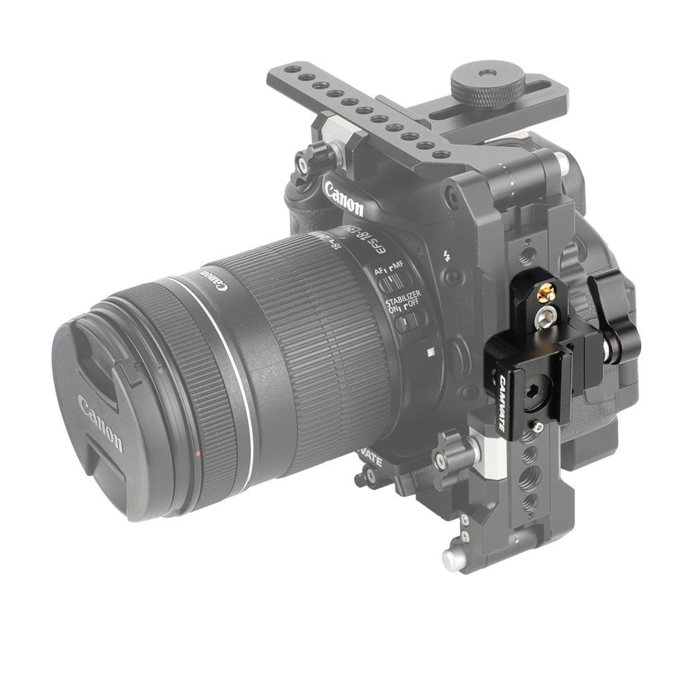 CAMVATE Quick Release Clamp( Black Wingnut) & Cold Shoe Mount Adapter