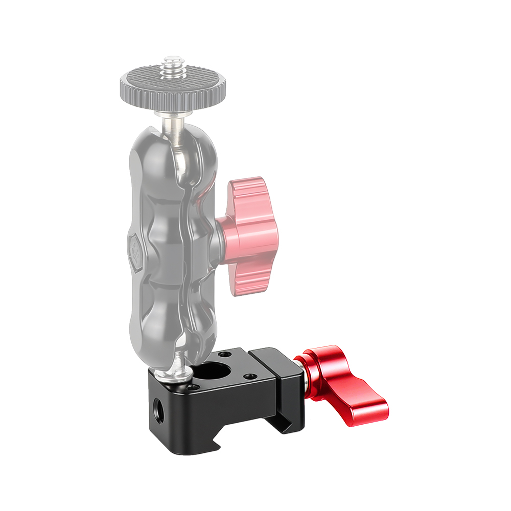 CAMVATE Swat Rail Clamp(Red Wingnut) & safety rail（5cm）