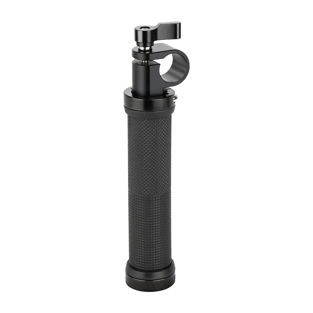 CAMVATE Rubber Handgrip With 19mm Single Rod Clamp Adapter For DSLR Camera Rod Supporting Rig