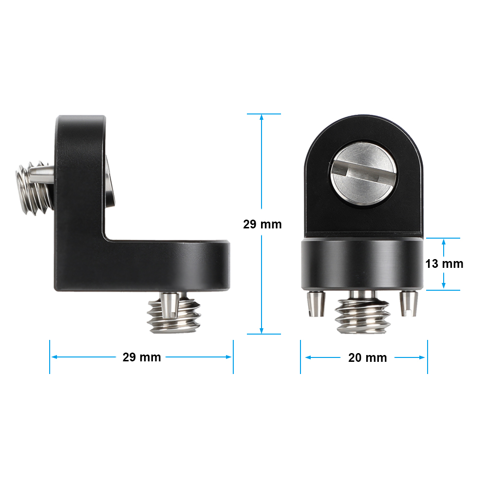 CAMVATE 1/4"-20 & 3/8"-16 Anti-Twist Accessory Mount (90-Degree)