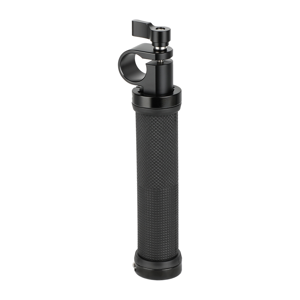 CAMVATE Rubber Handgrip With 19mm Single Rod Clamp Adapter For DSLR Camera Rod Supporting Rig