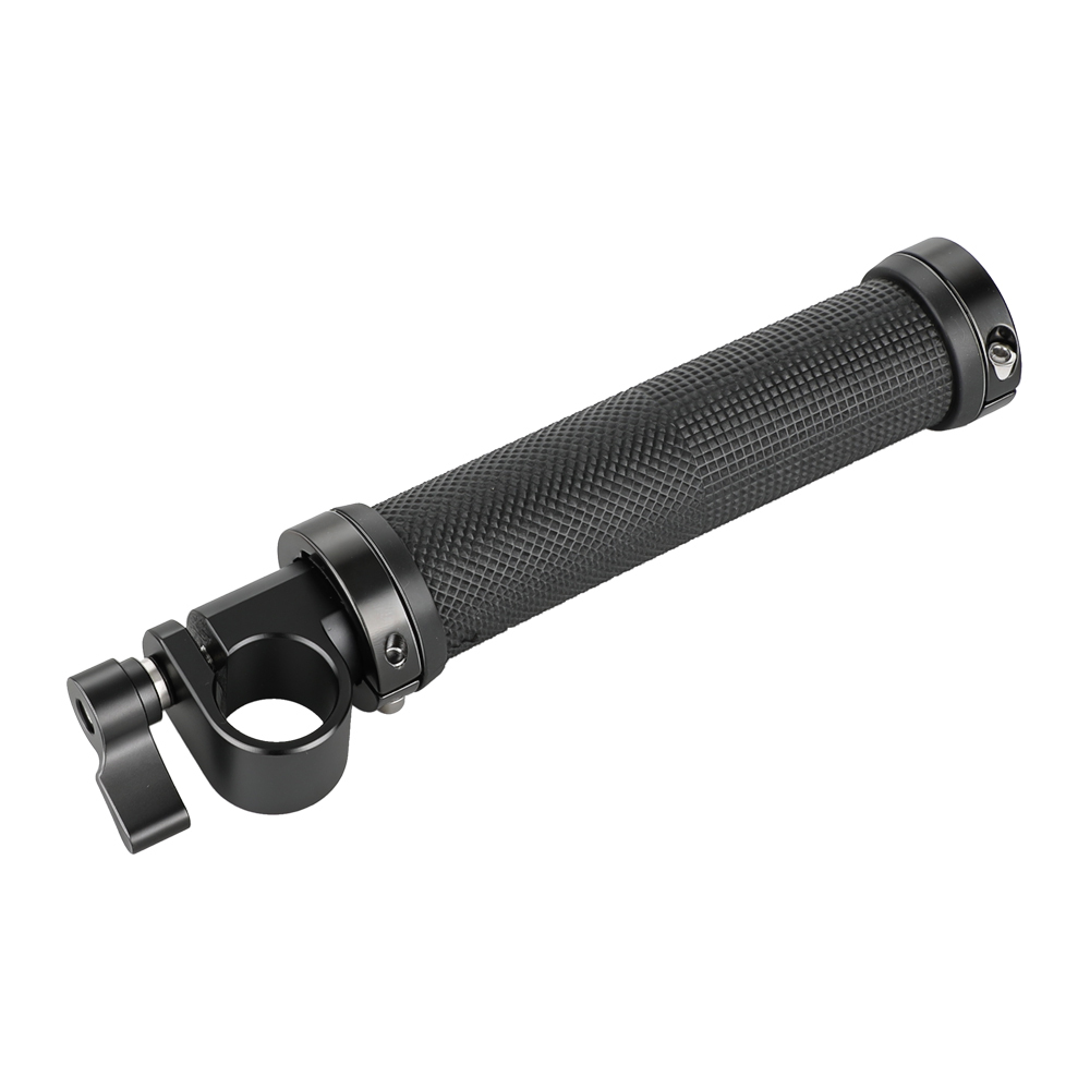 CAMVATE Rubber Handgrip With 19mm Single Rod Clamp Adapter For DSLR Camera Rod Supporting Rig