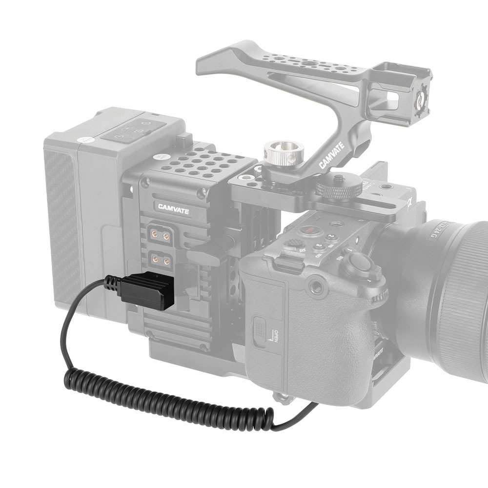 CAMVATE 2.5mm DC Barrel to Sony NP-FZ100 Dummy Battery Cable (39.4")