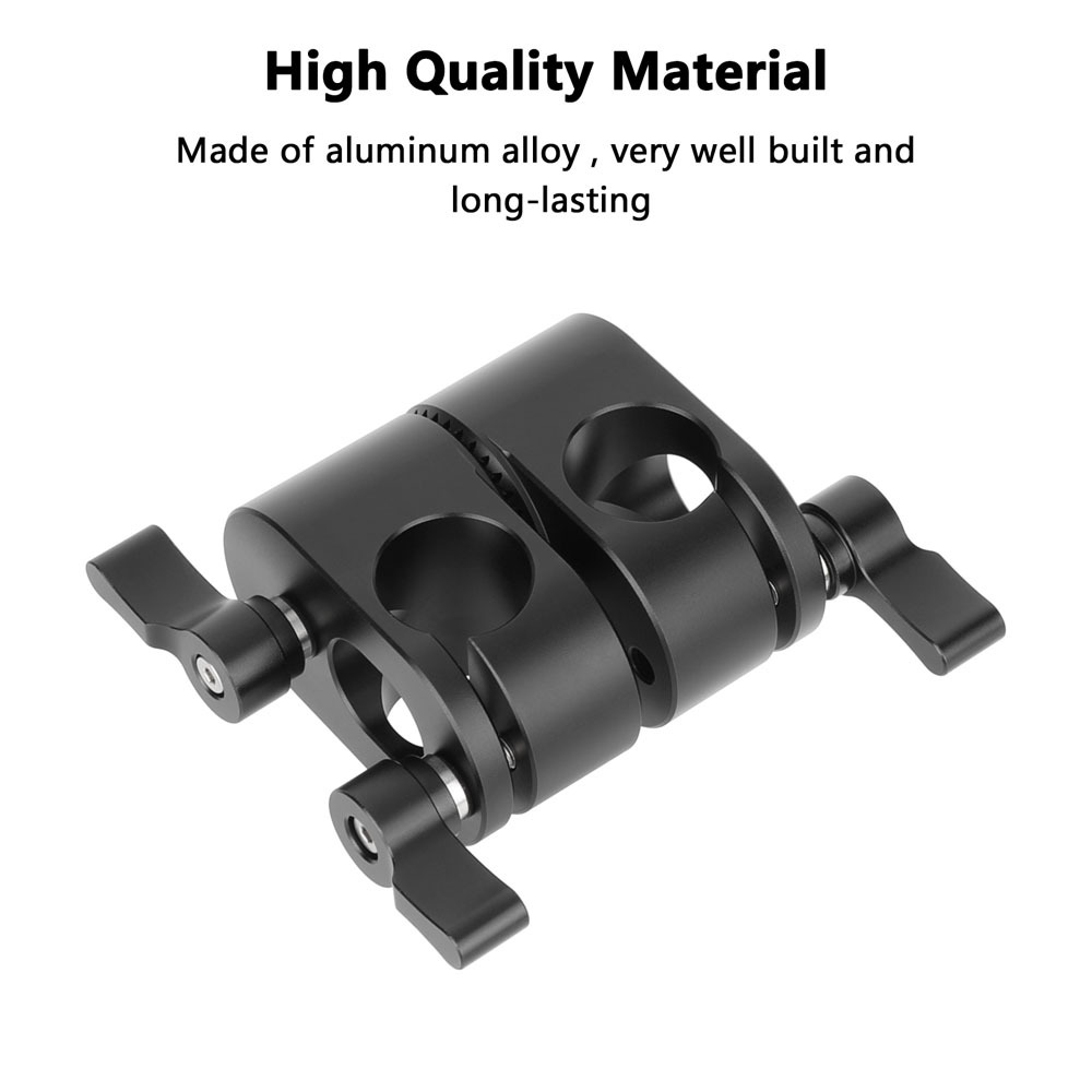 CAMVATE Adjustable 19mm Rod Holder with ARRI-Style Rosette Joint