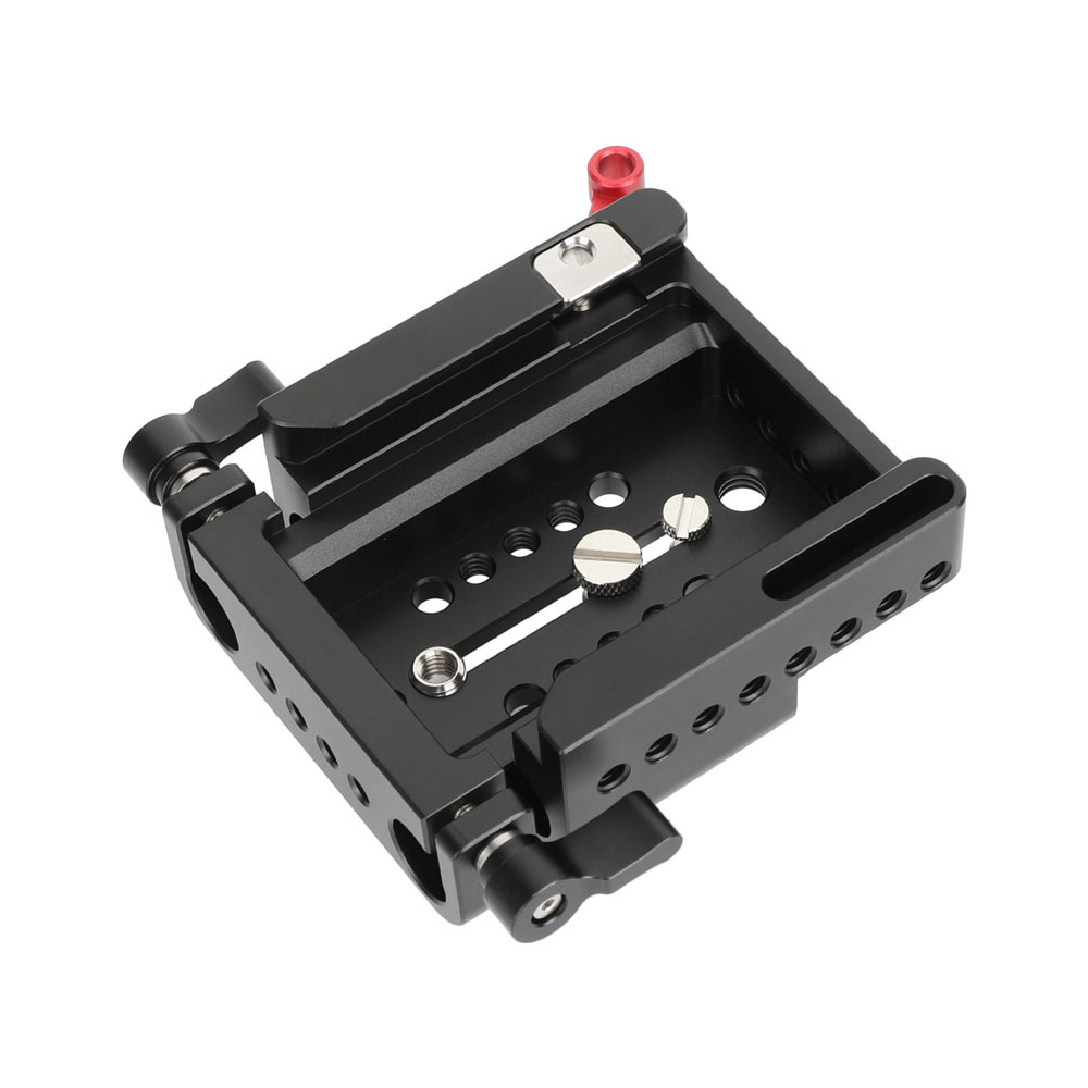 CAMVATE Quick Release Sliding Baseplate With 15mm Railblock Compatible With Standard ARRI 12" Dovetail Bridge Sled Plate