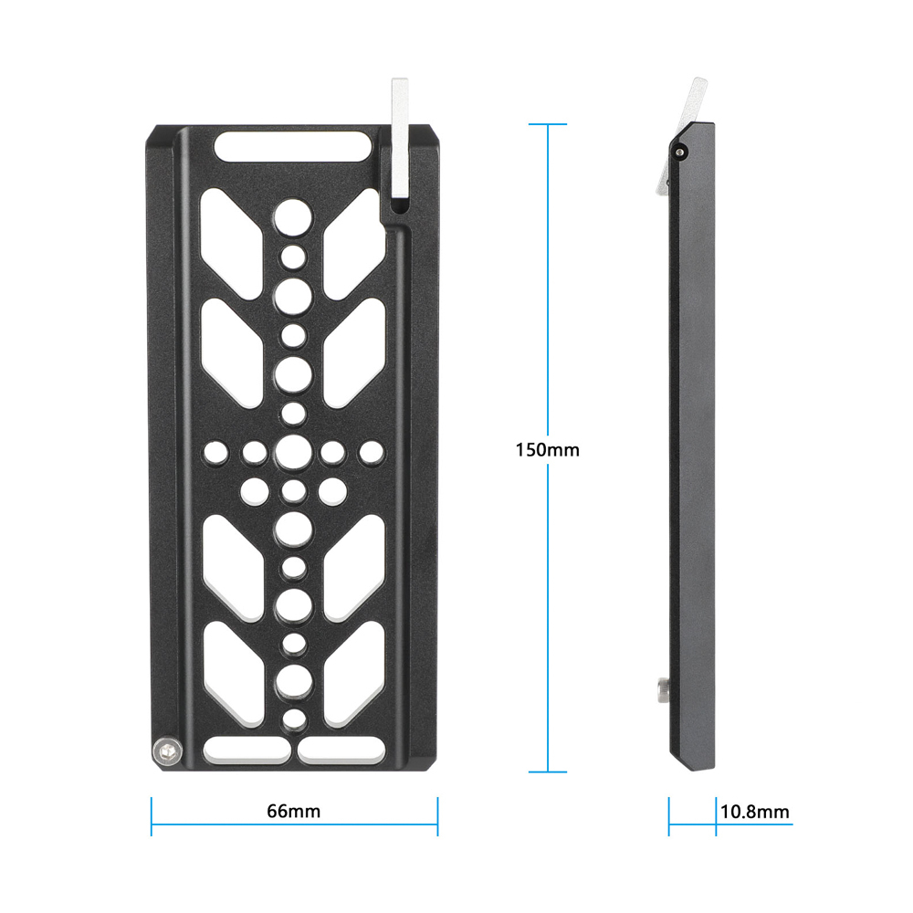 CAMVATE 8" ARRI-Standard Bottom Dovetail Plate