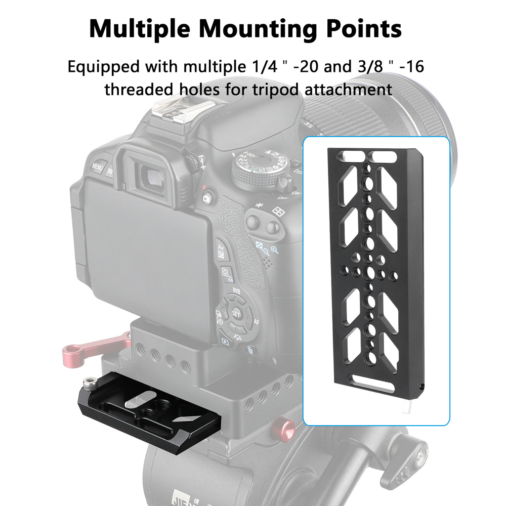 CAMVATE 8" ARRI-Standard Bottom Dovetail Plate