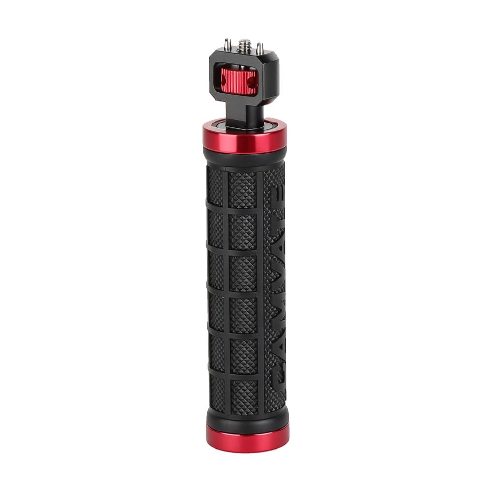 CAMVATE Handle Grip Micro Rod Mount Holder 1/4"-20 Thread with Large Knurled Edge Lock Nut for Camera Video Light Monitor