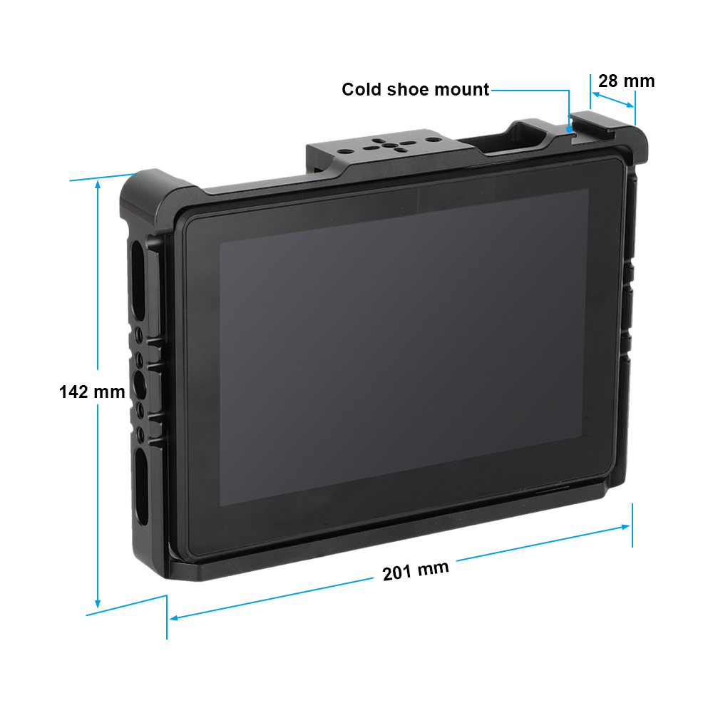 CAMVATE Full Monitor Cage for Lilliput HT7S 7" 4K
