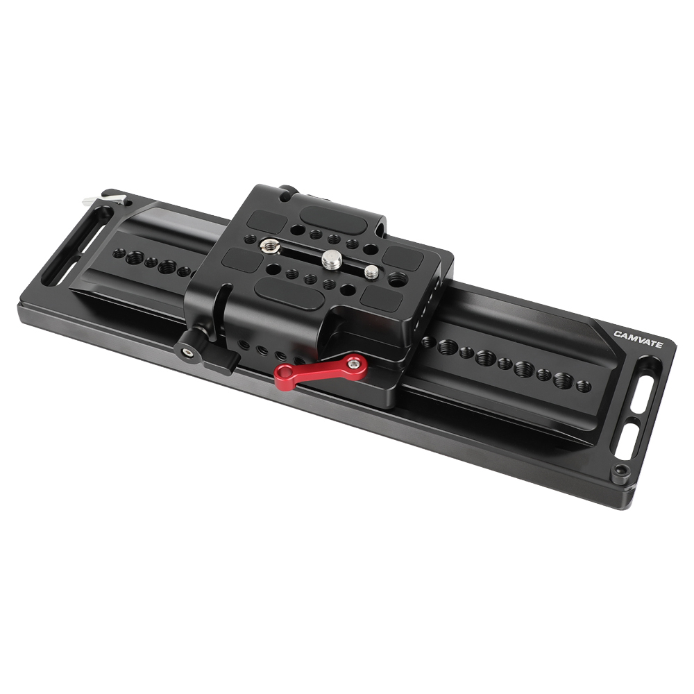 CAMVATE ARRI 12" Dovetail Bridge Plate And QR Base Plate With Double Rod Adapter