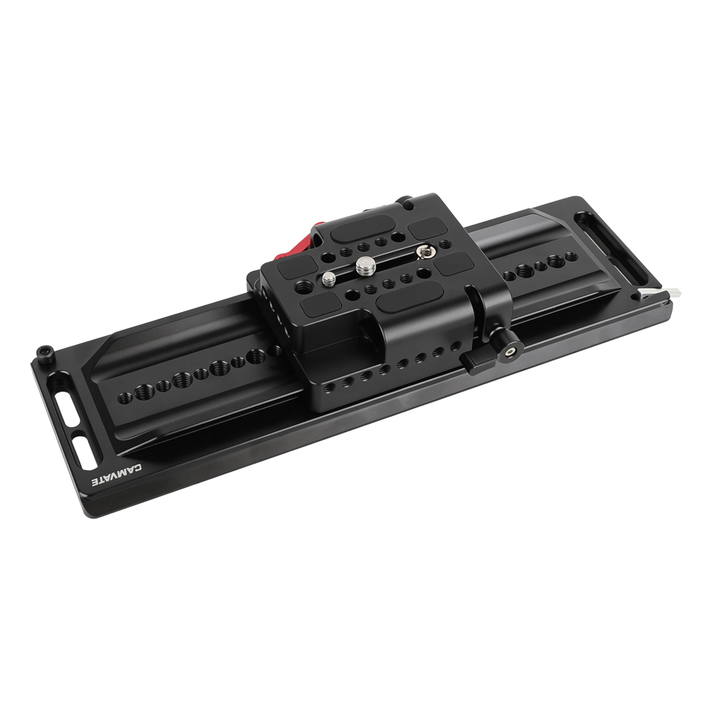 CAMVATE ARRI 12" Dovetail Bridge Plate And QR Base Plate With Double Rod Adapter