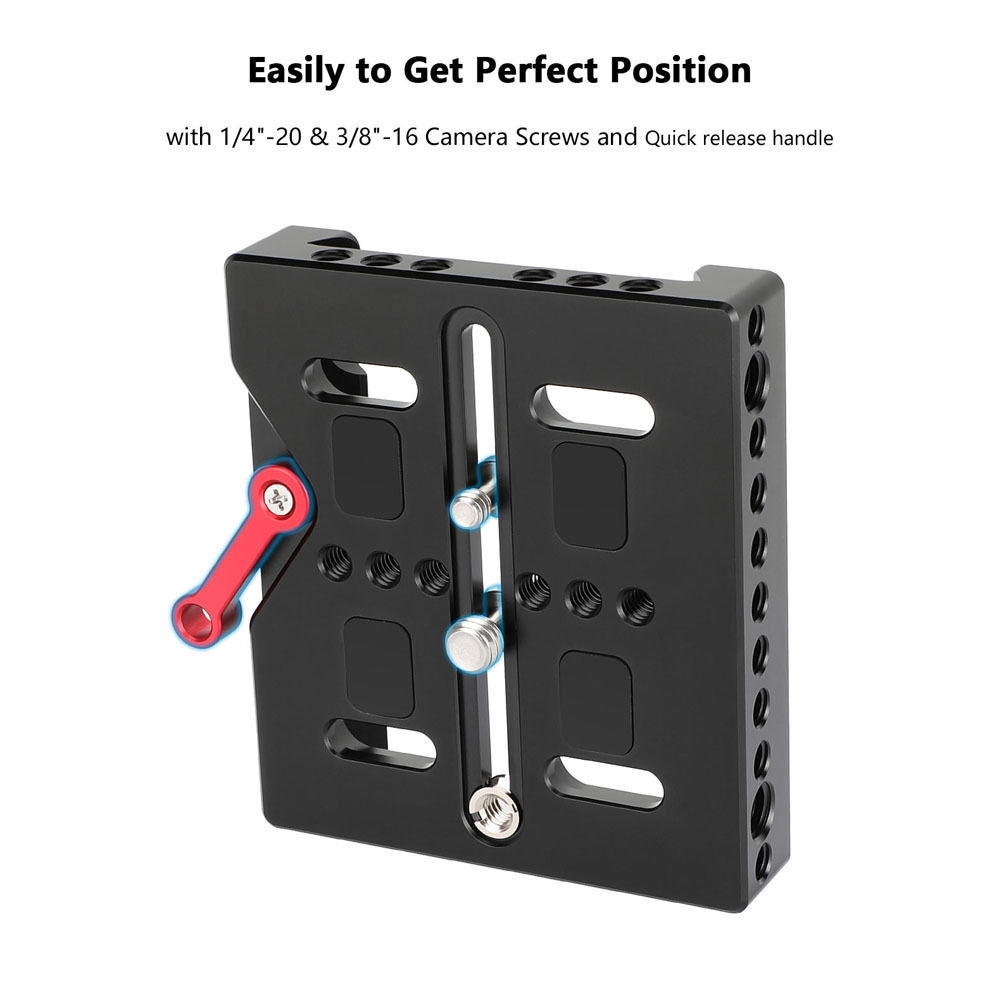 CAMVATE Quick Release Baseplate With Locking Lever For ARRI Dovetail Bridge Plate Sled