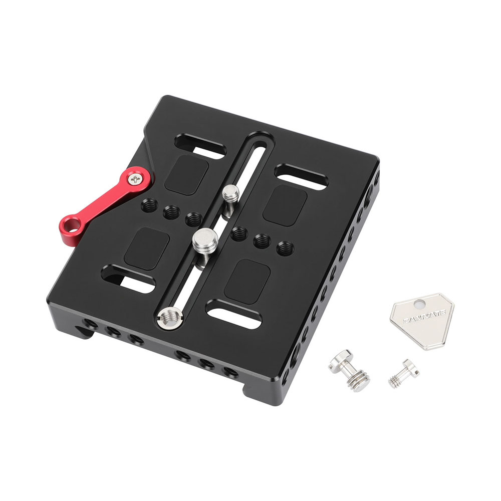 CAMVATE Quick Release Baseplate With Locking Lever For ARRI Dovetail Bridge Plate Sled