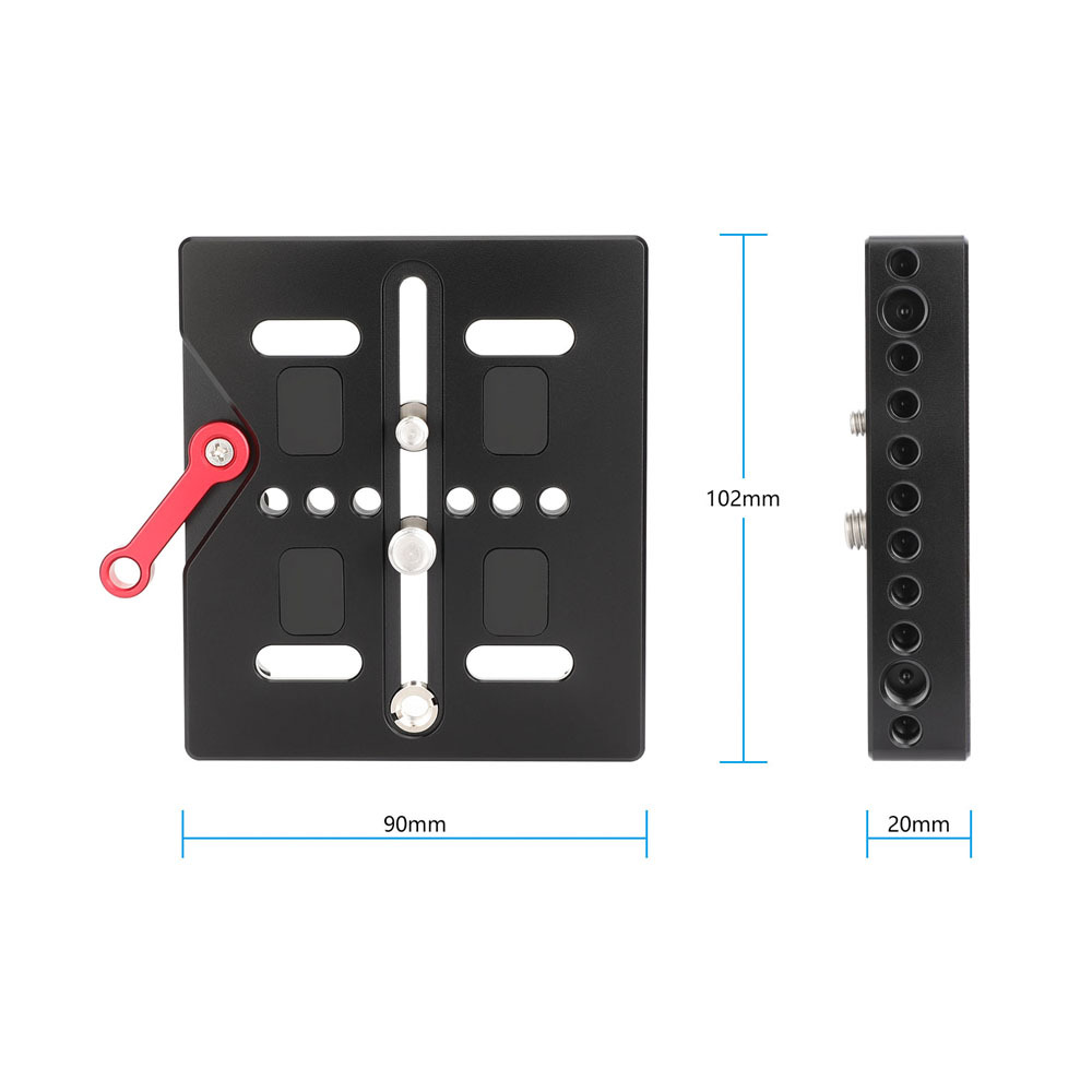 CAMVATE Quick Release Baseplate With Locking Lever For ARRI Dovetail Bridge Plate Sled