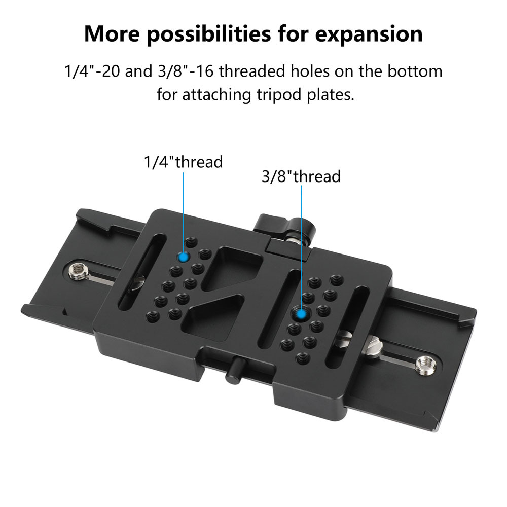 CAMVATE ARRI-Style Dovetail Camera Mount Plate with Clamp Base