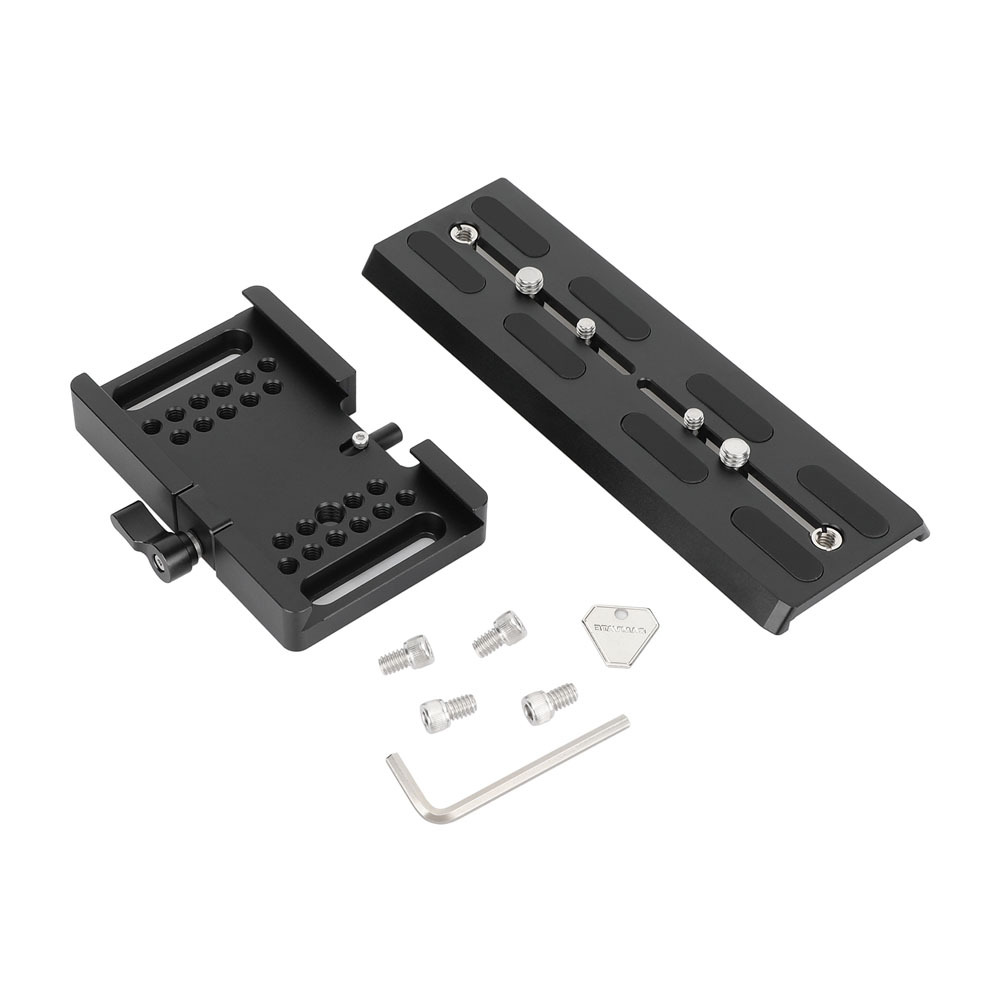 CAMVATE ARRI-Style Dovetail Camera Mount Plate with Clamp Base