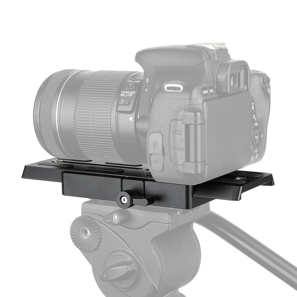 CAMVATE ARRI-Style Dovetail Camera Mount Plate with Clamp Base