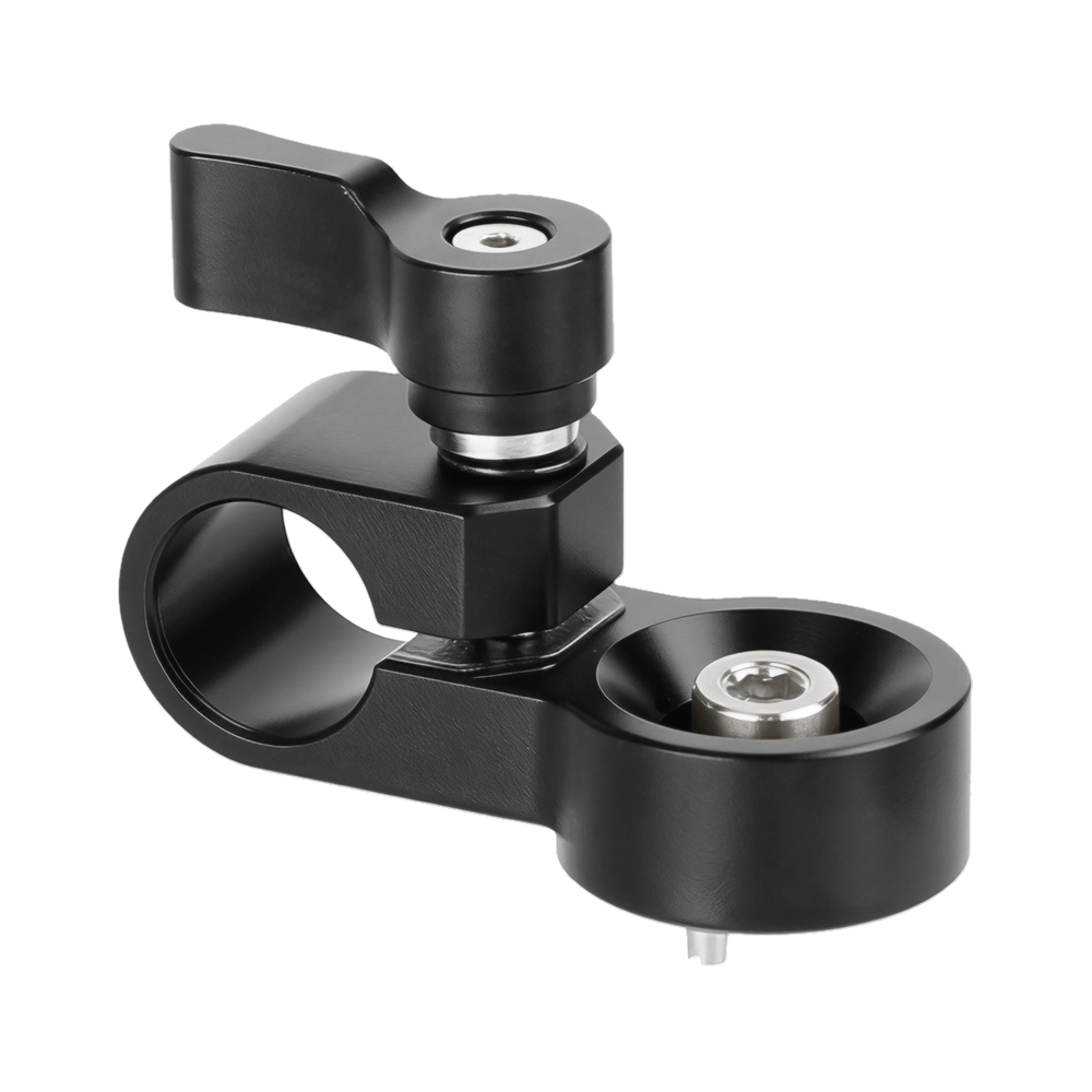 CAMVATE 1/4"-20 Male Anti-Twist to 15mm Single Rod Bracket
