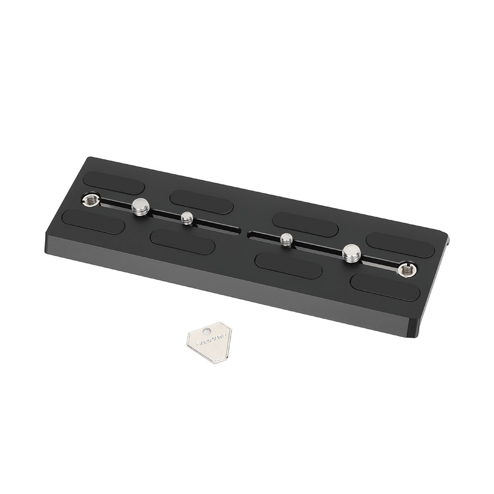 CAMVATE 8" ARRI-Style Dovetail Quick Release Camera Plate with Receiver Base