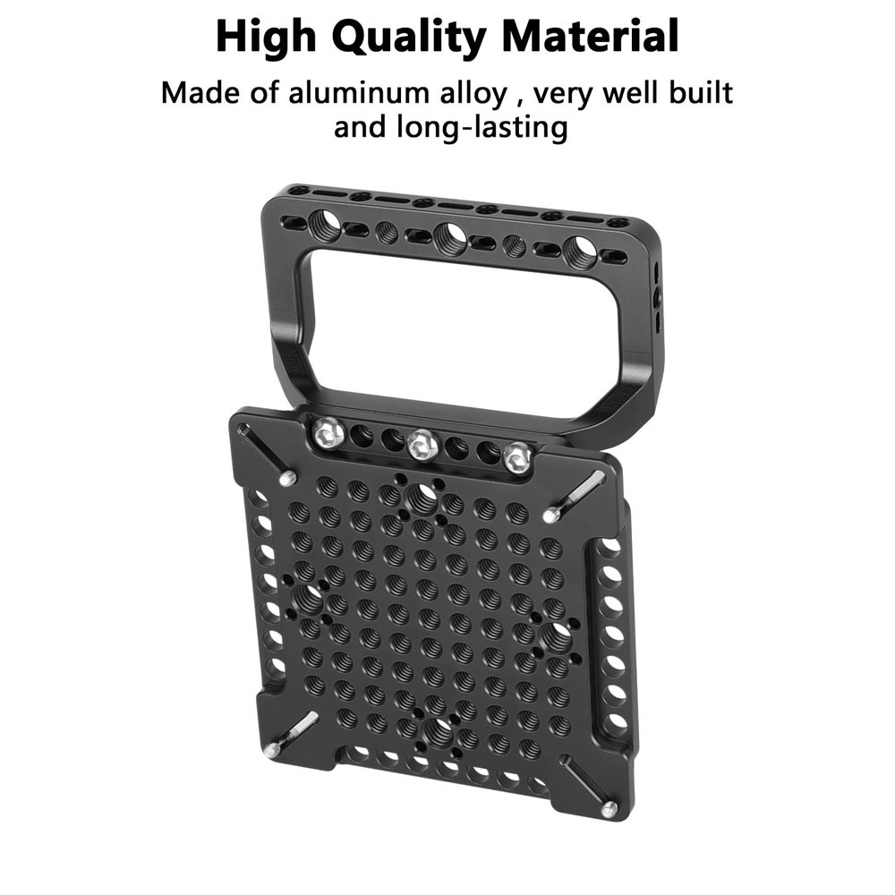 CAMVATE Cheese Plate Extension Mounting Platform with VESA Mount & Orange Handle (75 x 75mm, 100 x 100mm, 200 x 200mm)