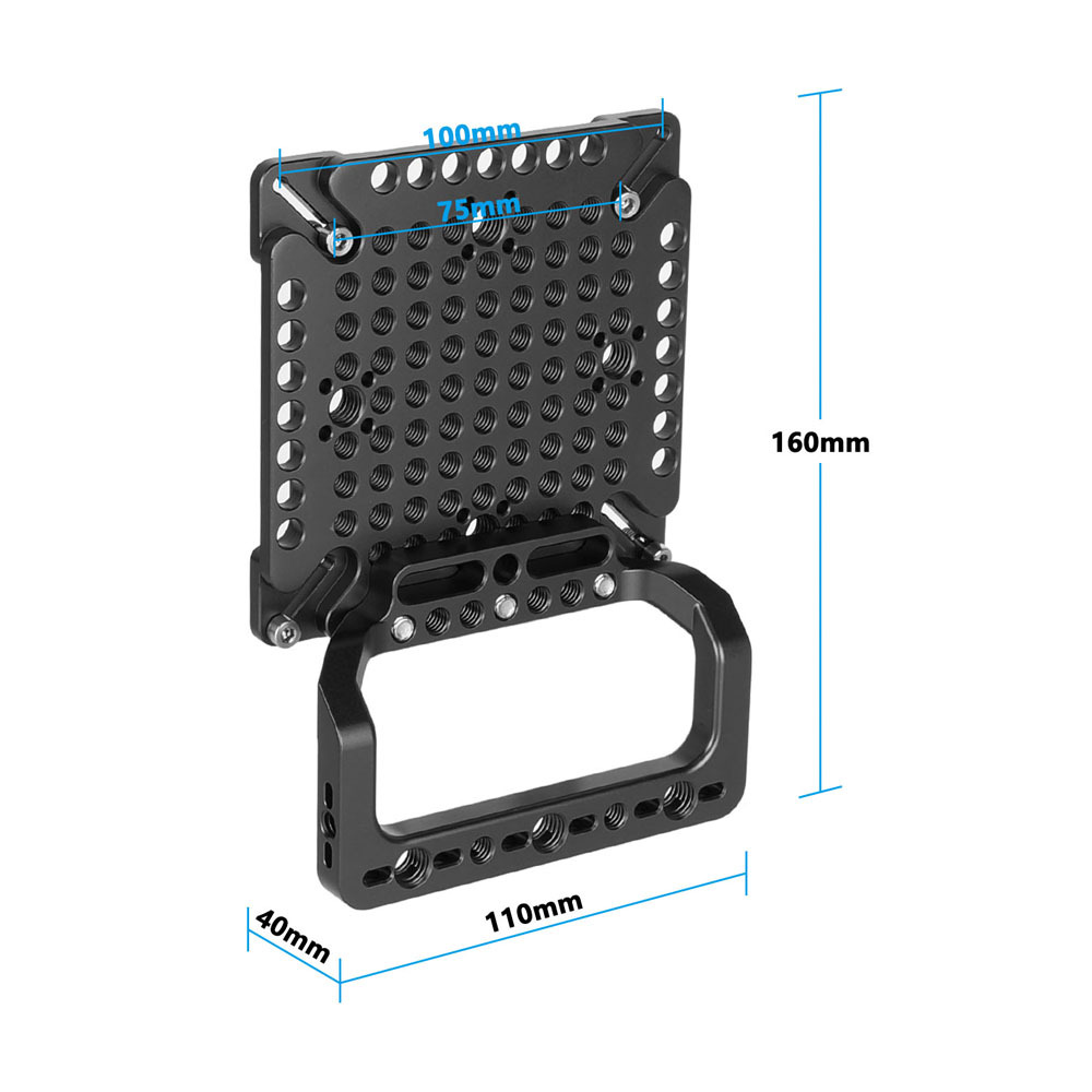 CAMVATE Cheese Plate Extension Mounting Platform with VESA Mount & Orange Handle (75 x 75mm, 100 x 100mm, 200 x 200mm)