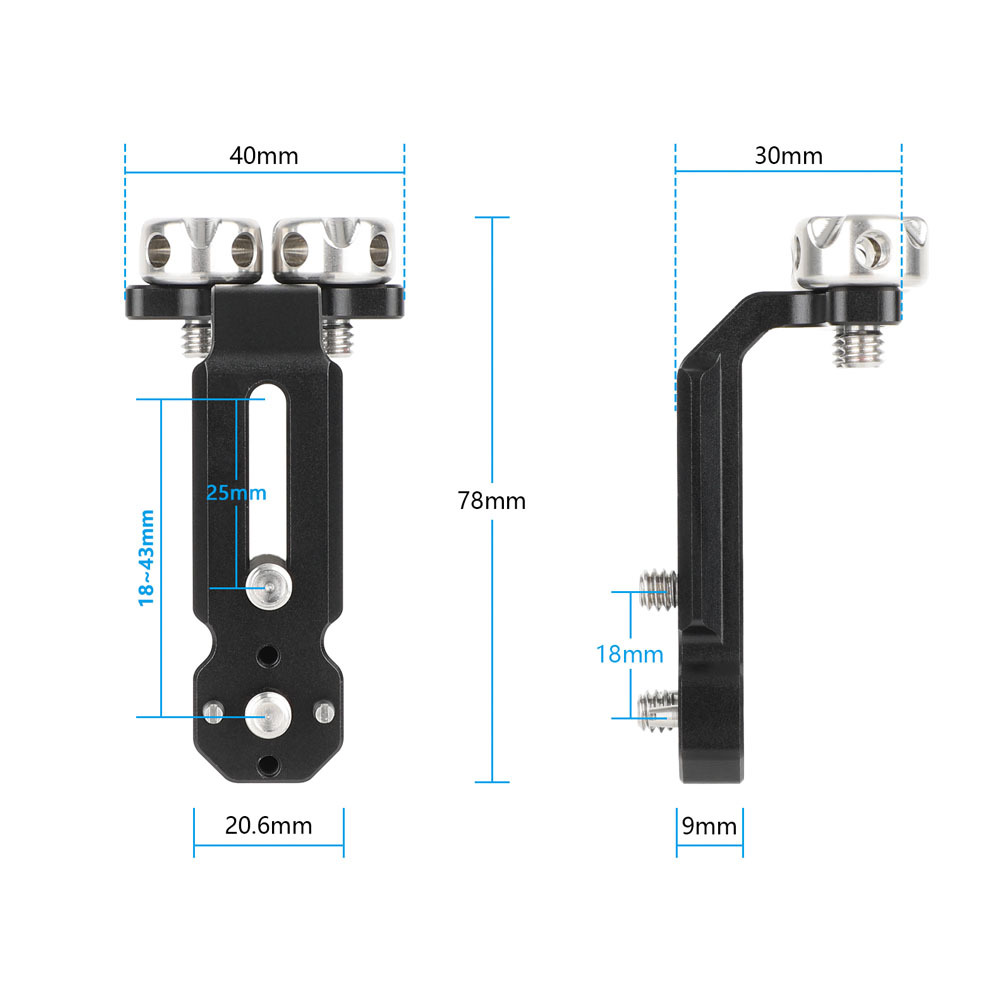 CAMVATE Foldable L-Bracket with Arca-Type Plate
