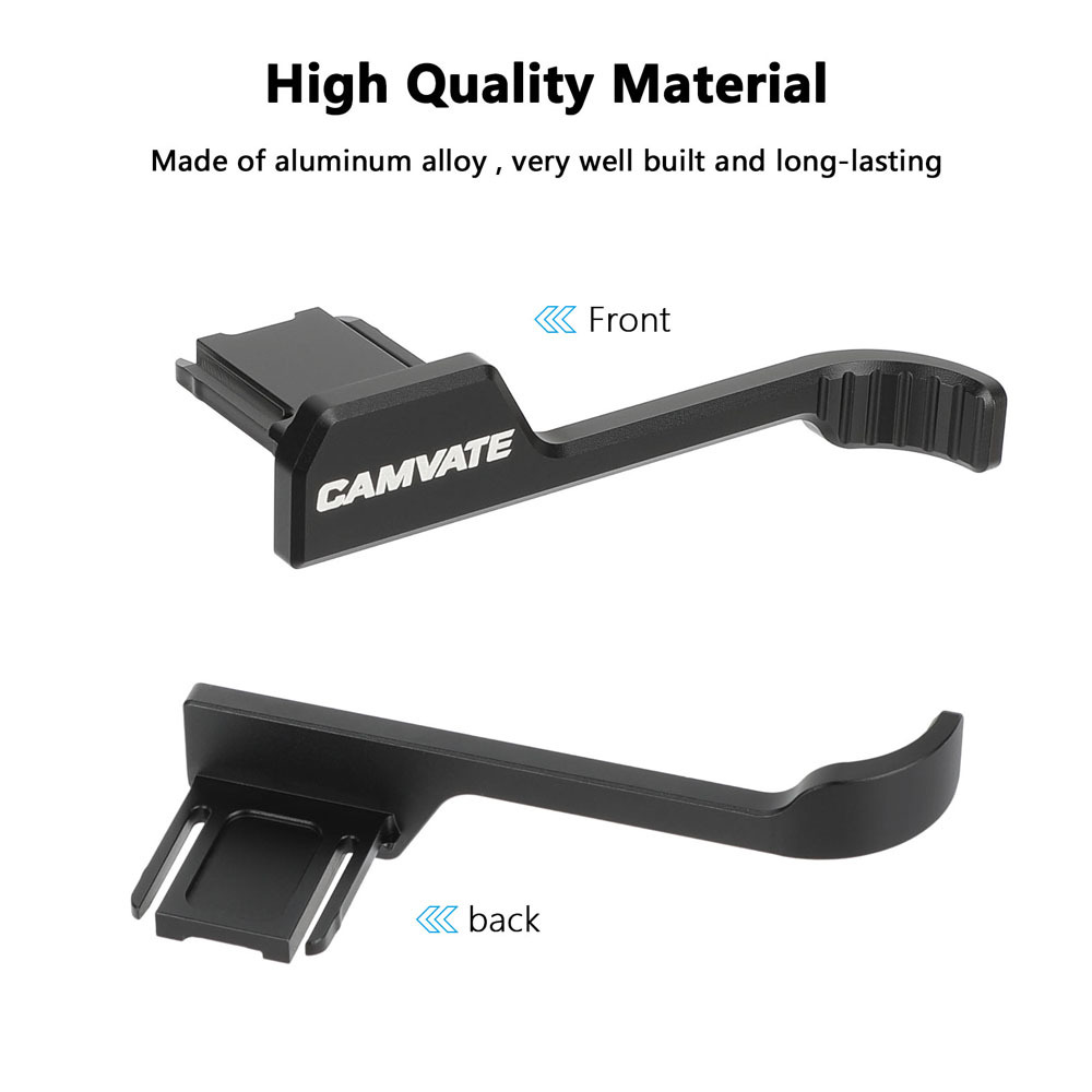 CAMVATE D-Style Handle for Multipurpose VESA Monitor Mounting Cheese Plate (Black)