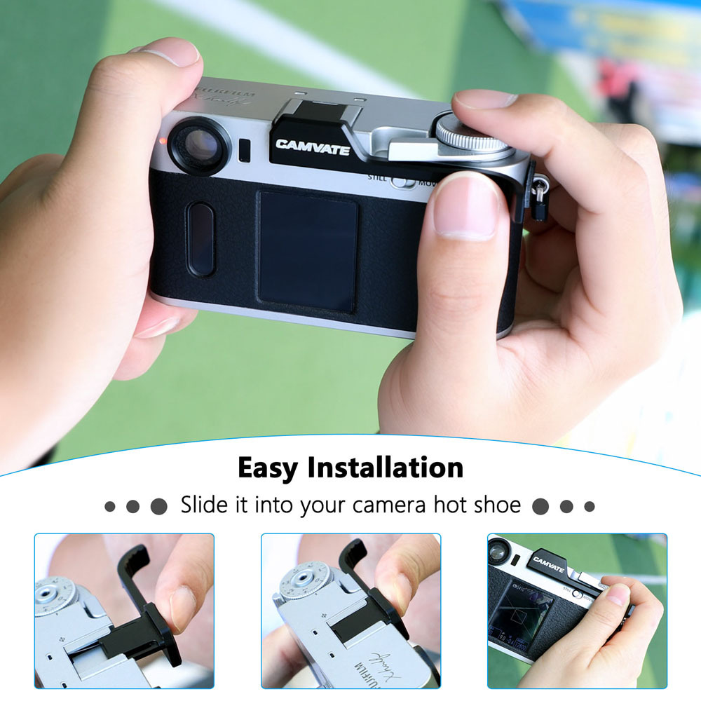 CAMVATE D-Style Handle for Multipurpose VESA Monitor Mounting Cheese Plate (Black)