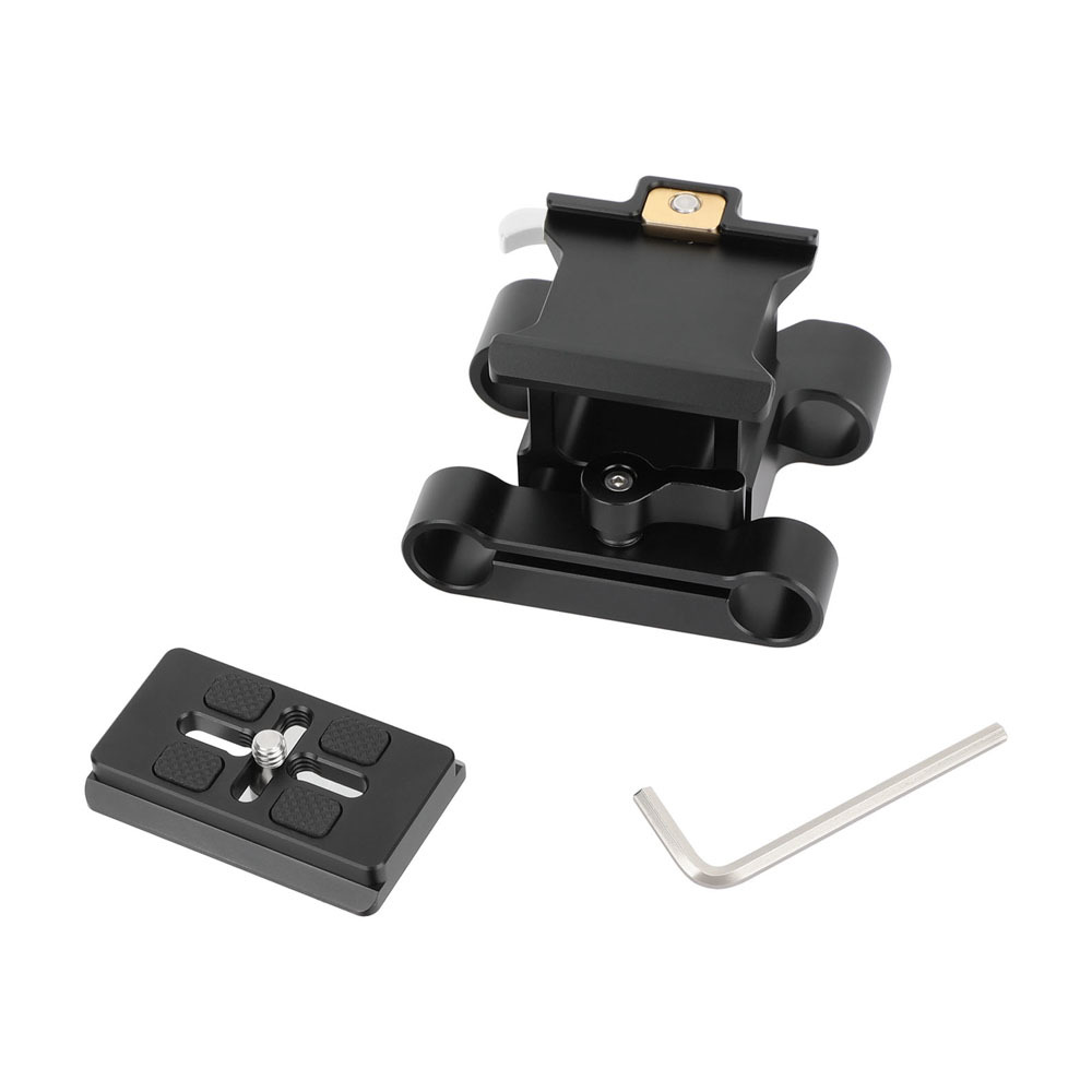 CAMVATE Arca-Type Baseplate Kit with 15mm LWS Rod Mount