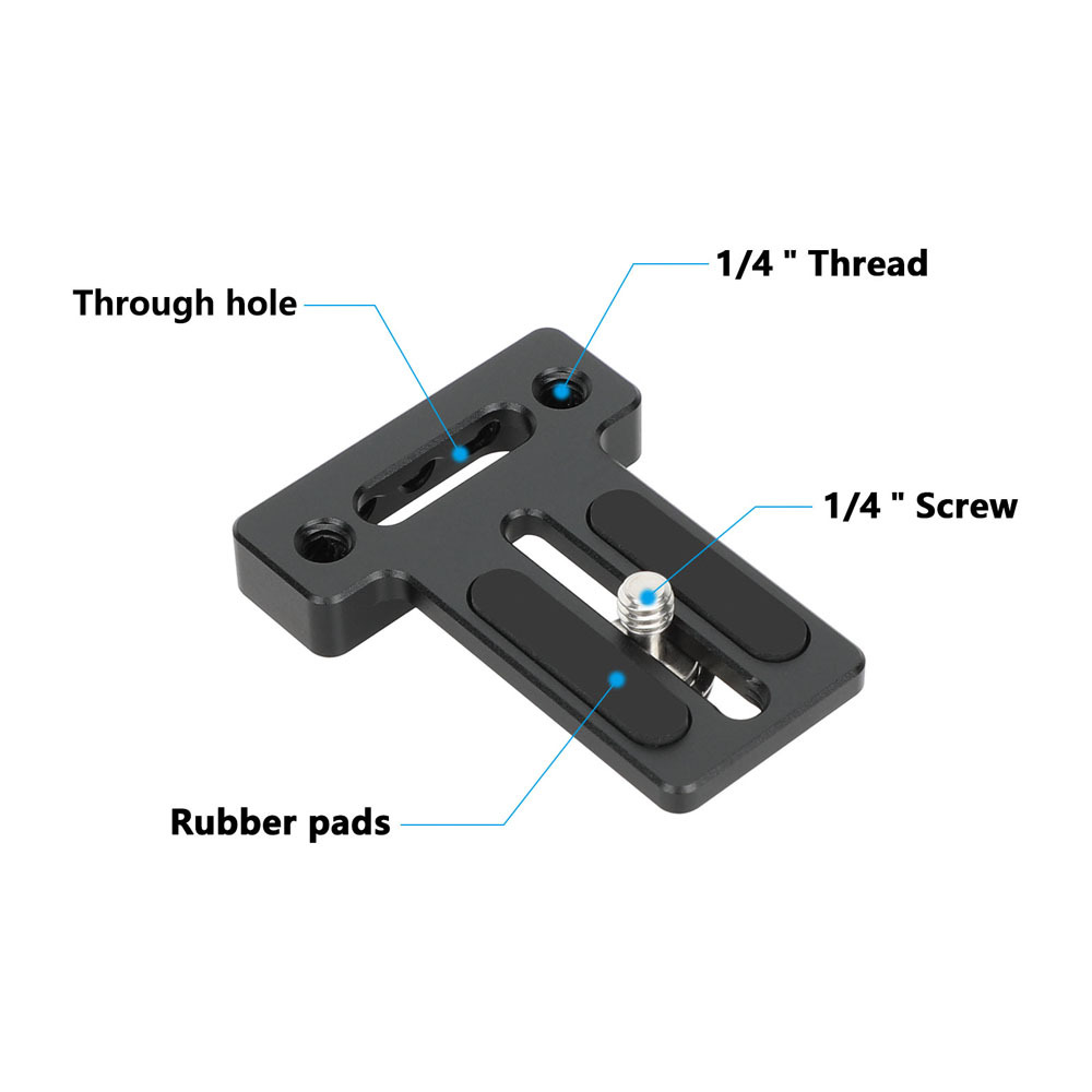 CAMVATE Top / Bottom Plate with Mounting Slot for Monitor Cage Rig