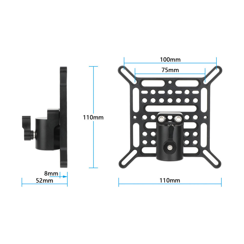 CAMVATE Multipurpose VESA Adapter Plate with V-Lock Mount