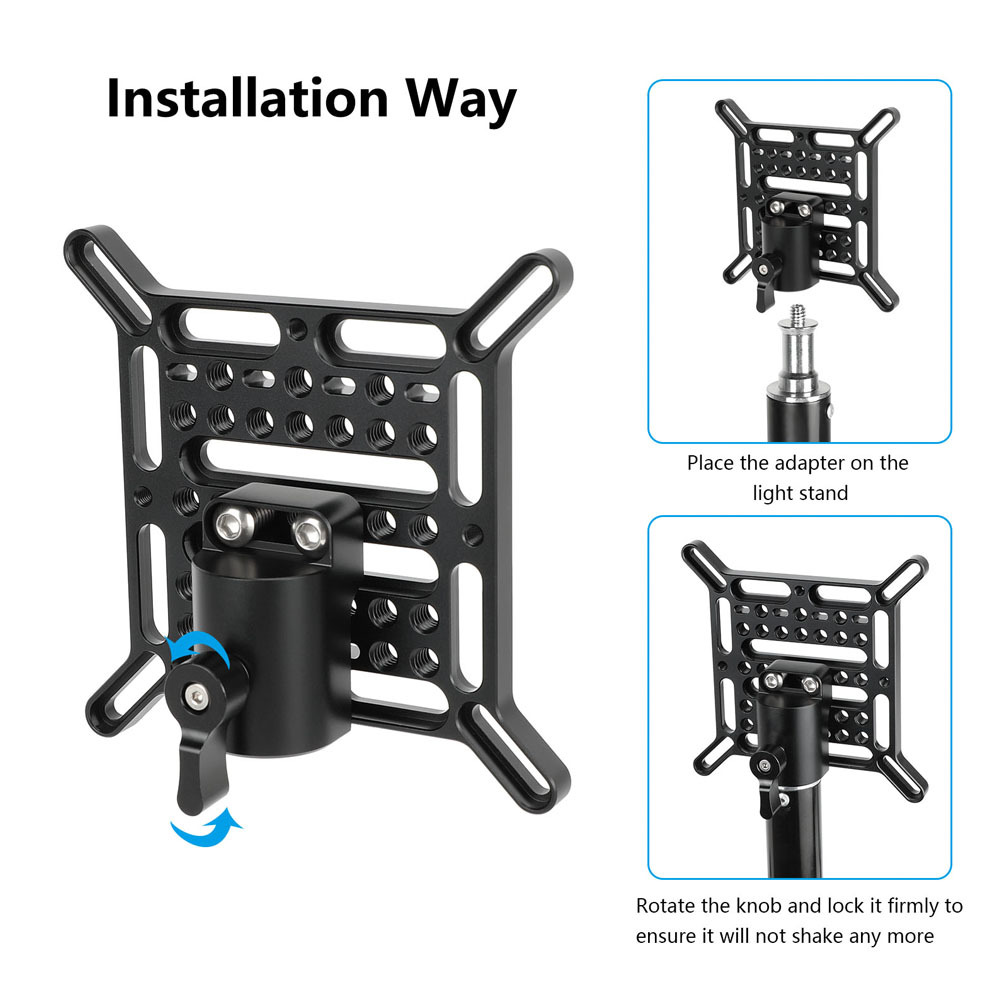 CAMVATE Multipurpose VESA Adapter Plate with V-Lock Mount