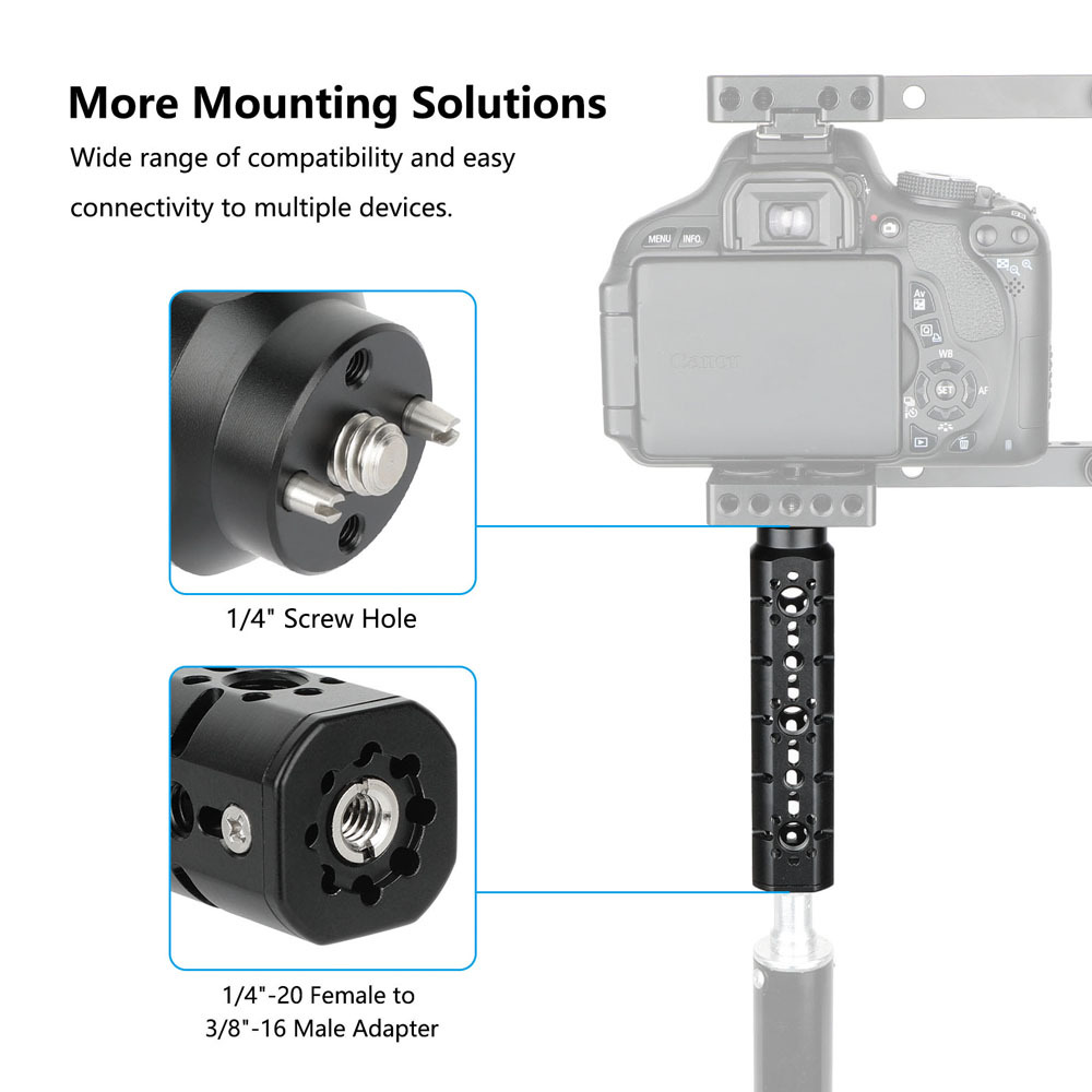 CAMVATE Rubber Handgrip with 1/4"-20 Thumbscrew Mount