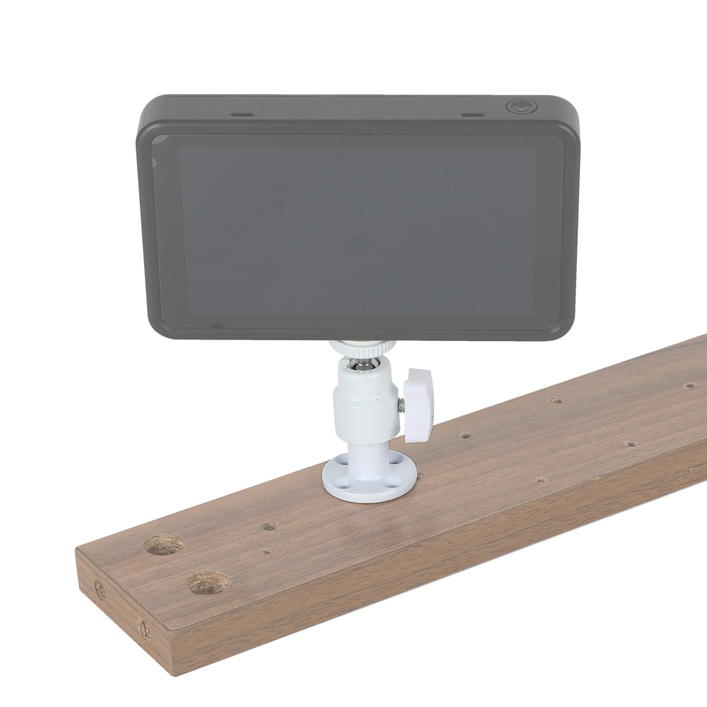 CAMVATE Single Ball Head Support Holder 1/4"-20 Connector With Wall Ceiling Mount Base For DSLR Camera Monitor / Flashlight (White Color)