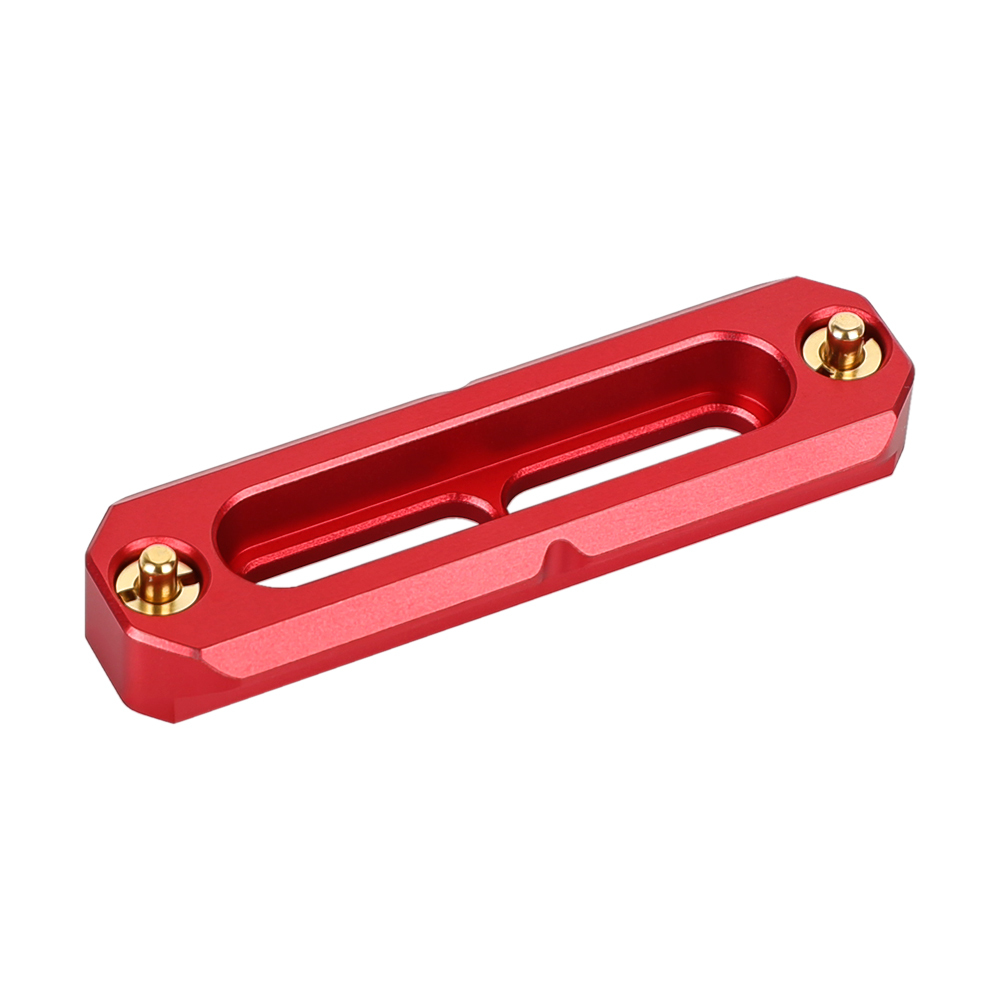 CAMVATE Standard NATO Rail 70mm Red Color Quick Release Bar With Anti-fall Spring Pins For DSLR Camera Cage Rig