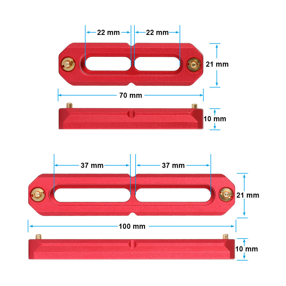 CAMVATE Quick Release NATO Safety Rail Set (2.8", 3.9")
