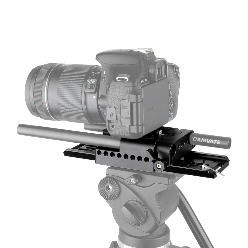 CAMVATE 8" ARRI-Standard Dovetail Plate and 15mm LWS Baseplate