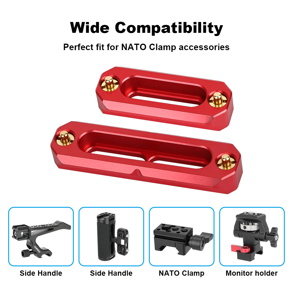 CAMVATE Quick Release NATO Safety Rail Set (2", 2.8")