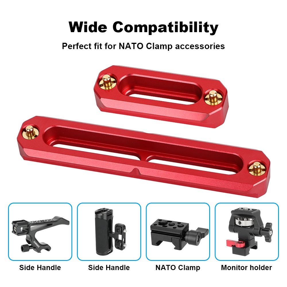 CAMVATE Quick Release NATO Safety Rail Set (2", 3.9")