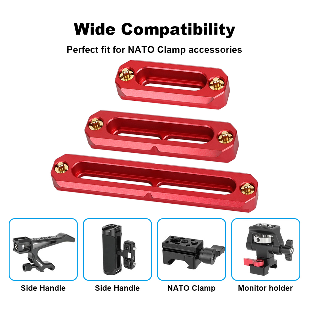 CAMVATE Quick Release NATO Safety Rail Set (2", 2.8", 3.9")