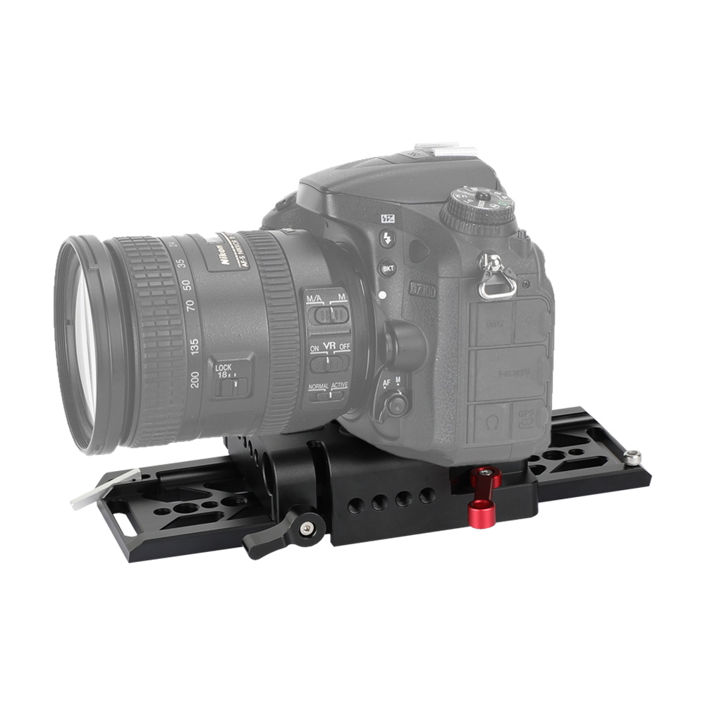 CAMVATE 8" ARRI-Standard Dovetail Plate and 15mm LWS Baseplate