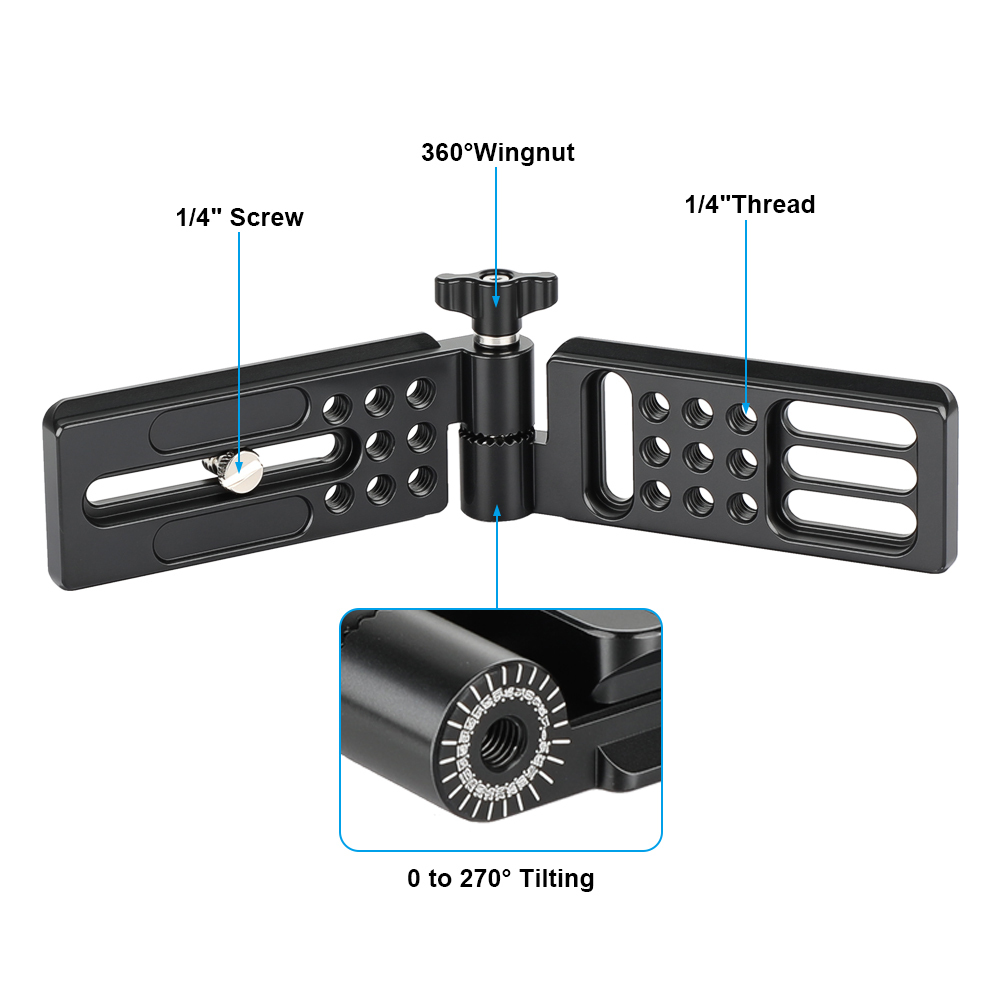 CAMVATE Foldable L-Bracket with Arca-Type Plate