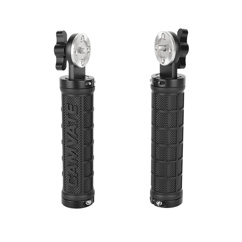 CAMVATE M6 Rosette Mount Rubberized Handgrips (Pair)