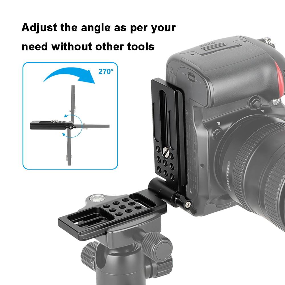 CAMVATE Foldable L-Bracket with Arca-Type Plate