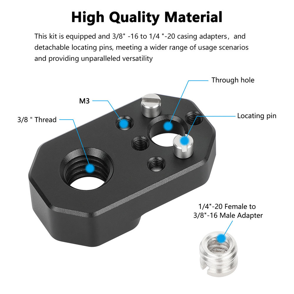 CAMVATE 1/4"-20 to 3/8"-16 Anti-Twist Accessory Adapter for SmallHD Monitors