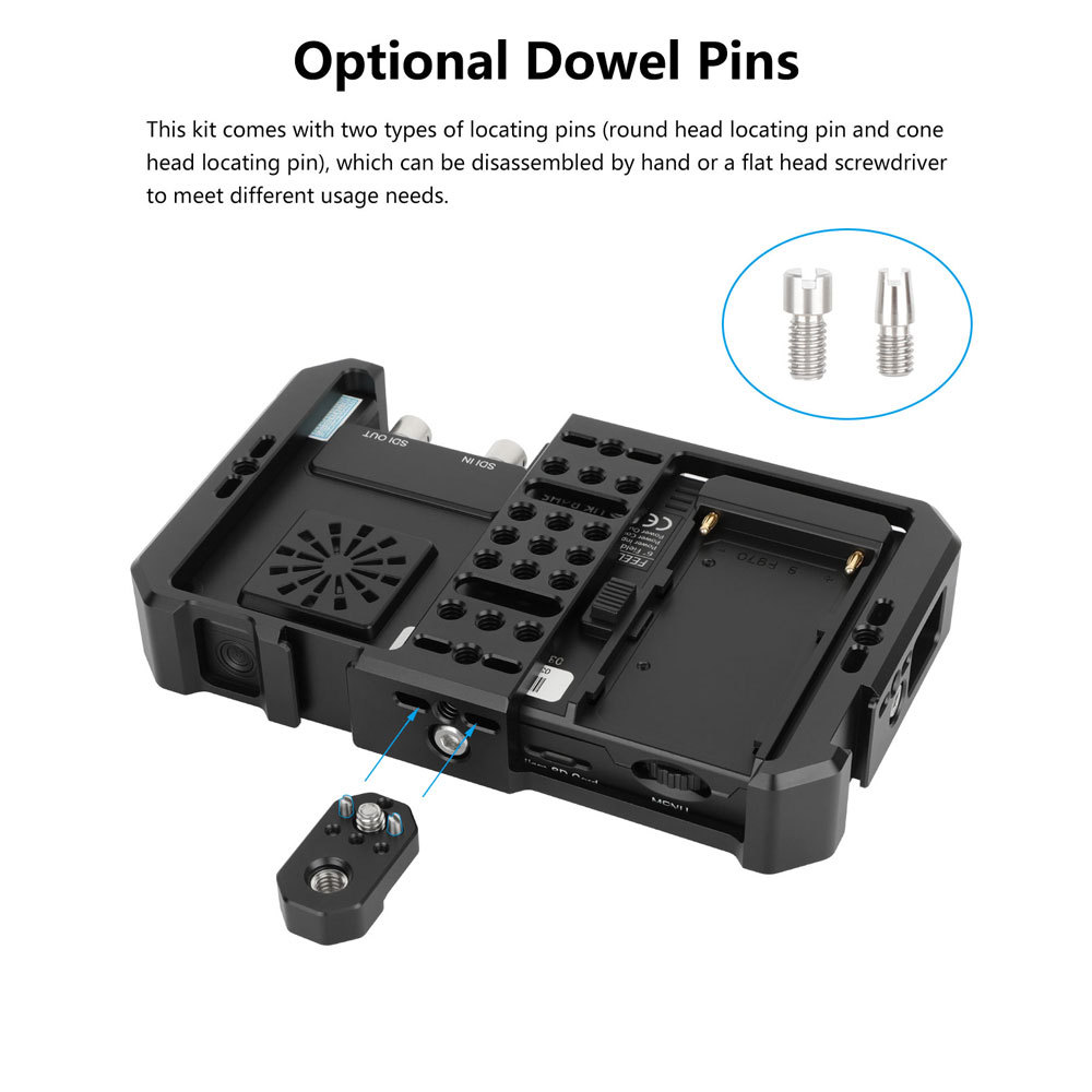 CAMVATE 1/4"-20 to 3/8"-16 Anti-Twist Accessory Adapter for SmallHD Monitors