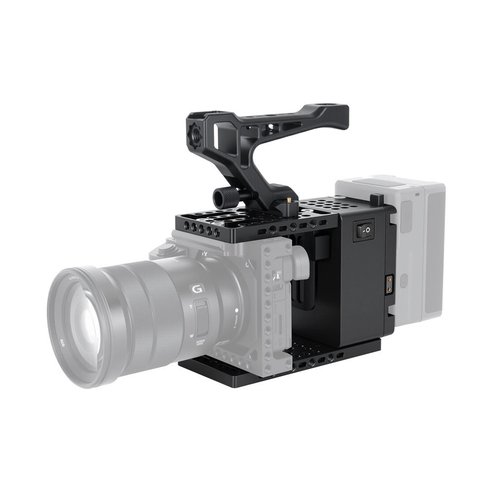 CAMVATE Height-Adjustable Cineback-Style Camera Cage Expansion Module with Top Handle