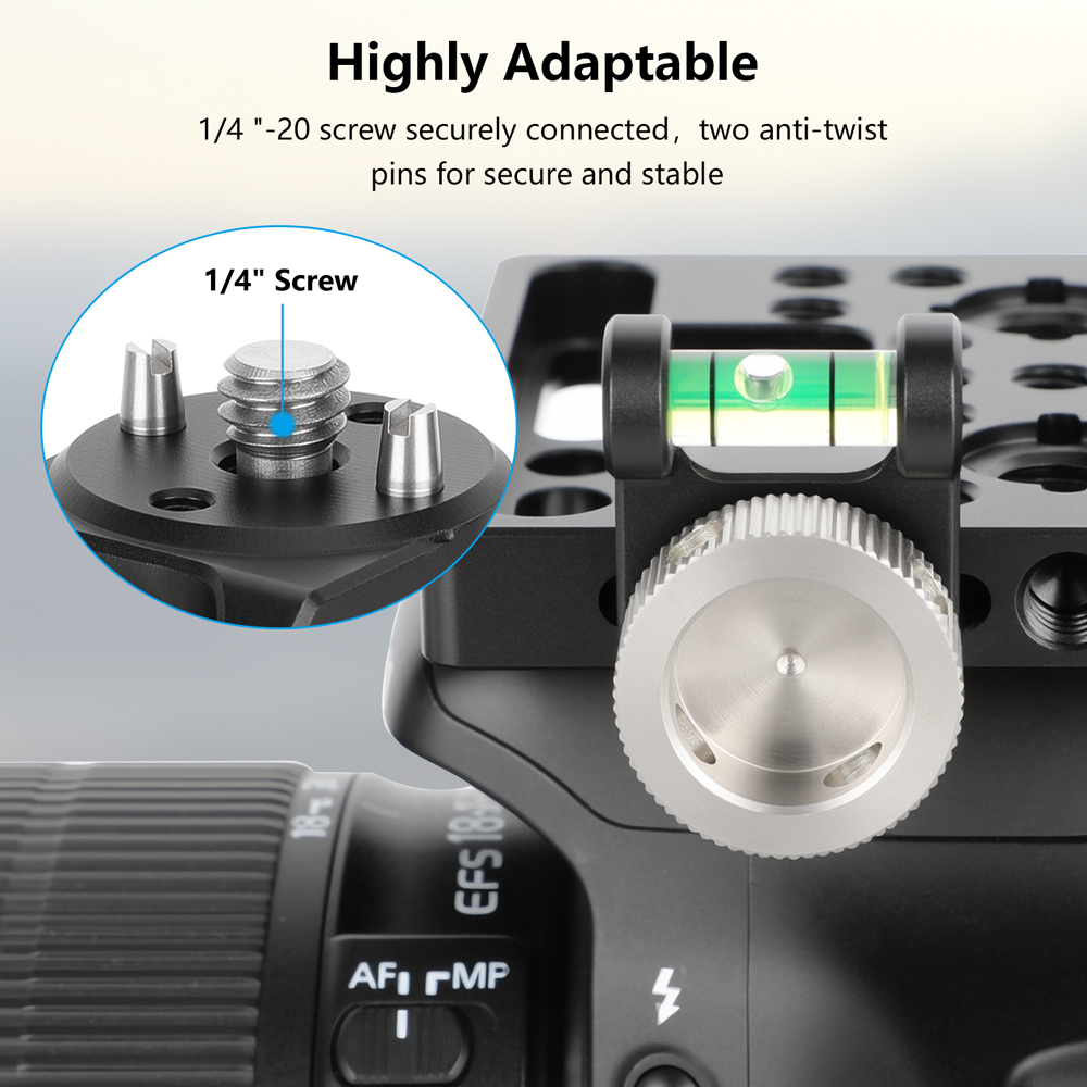 CAMVATE 1/4"-20 & 3/8"-16 Anti-Twist Accessory Mount (90-Degree)