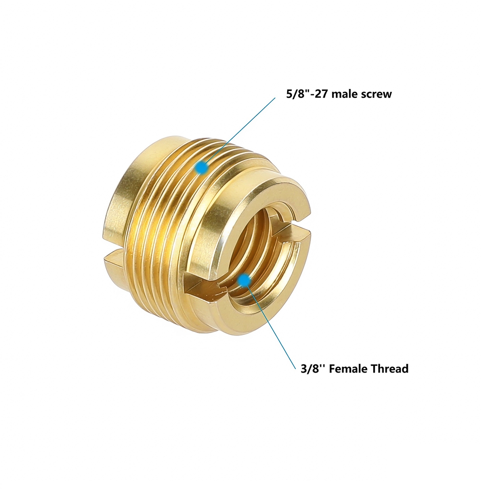 CAMVATE 3/8" Female To 5/8" Male Threaded Screw Adapter For Mic Micphone Stand